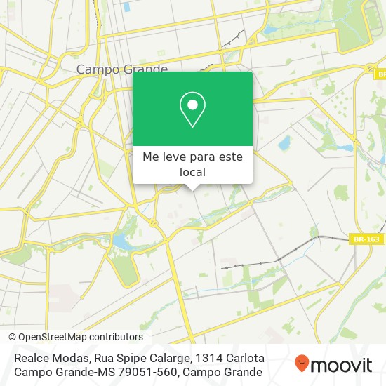 Realce Modas, Rua Spipe Calarge, 1314 Carlota Campo Grande-MS 79051-560 mapa