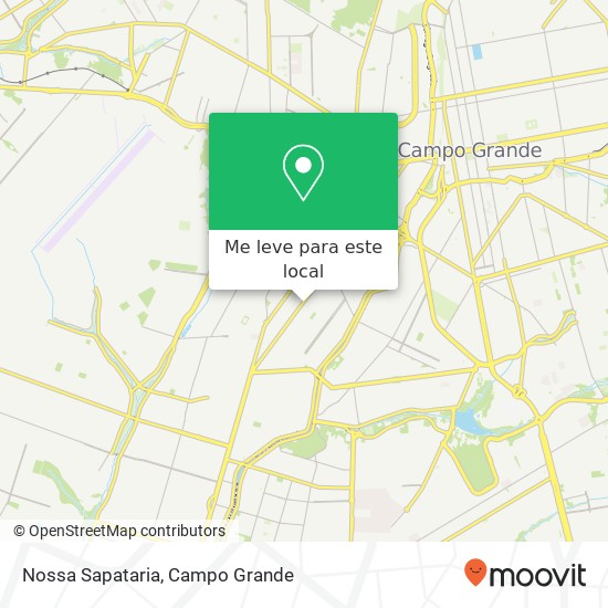 Nossa Sapataria, Rua José Paes de Farias Jacy Campo Grande-MS 79006-330 mapa