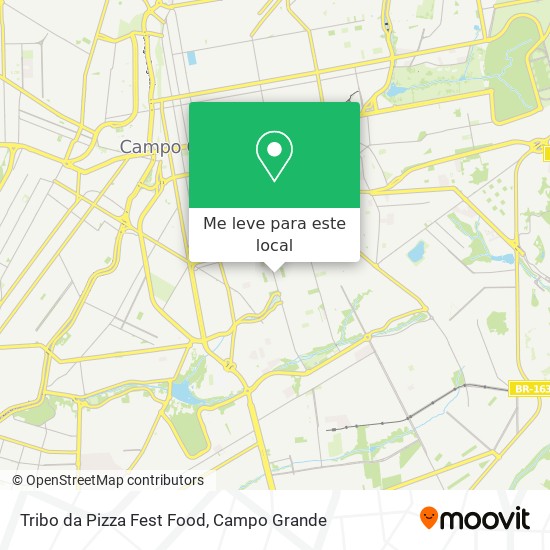 Tribo da Pizza Fest Food mapa