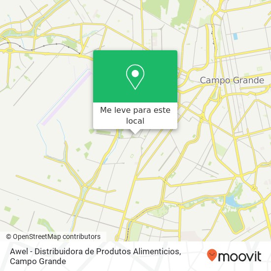 Awel - Distribuidora de Produtos Alimenticios, Rua do Ouvidor, 407 Taveirópolis Campo Grande-MS 79090-281 mapa