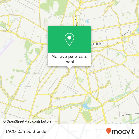 TACO, Avenida Presidente Ernesto Geisel Jockey Club Campo Grande-MS 79008-411 mapa