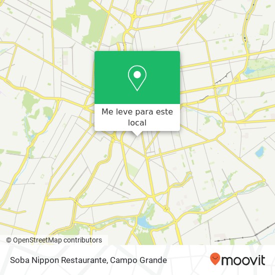 Soba Nippon Restaurante, Rua Henrique Vasques, 486 Carvalho Campo Grande-MS 79005-180 mapa