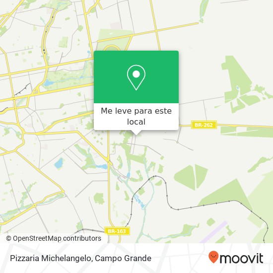 Pizzaria Michelangelo, Travessa Unaí, 26 Maria Aparecida Pedrossian Campo Grande-MS 79044-492 mapa