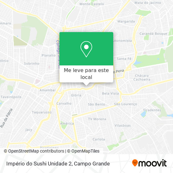 Império do Sushi Unidade 2 mapa