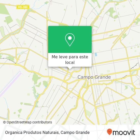 Organica Produtos Naturais, Rua Apulcro Brasil, 176 Planalto Campo Grande-MS 79009-080 mapa