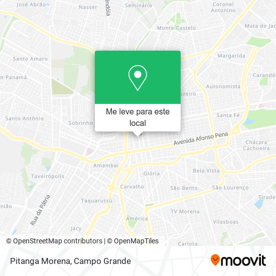 Pitanga Morena mapa