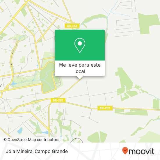 Jóia Mineira, Rua Castelnuovo, 163 Noroeste Campo Grande-MS 79045-010 mapa