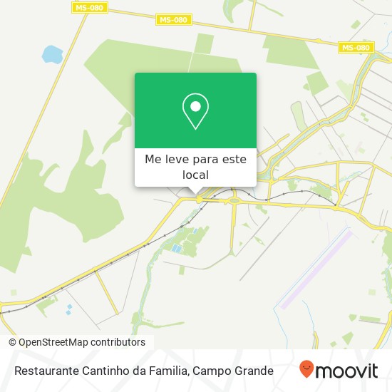 Restaurante Cantinho da Familia, Avenida Rádio Maia, 46 Popular Campo Grande-MS 79106-550 mapa