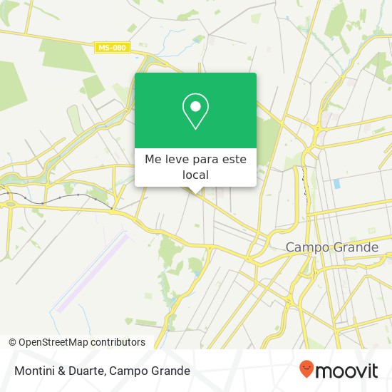 Montini & Duarte, Avenida Júlio de Castilho, 2093 Santo Antonio Campo Grande-MS 79009-095 mapa