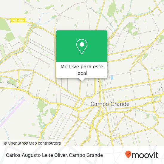Carlos Augusto Leite Oliver, Rua Santos Dumont, 1170 Planalto Campo Grande-MS 79009-520 mapa