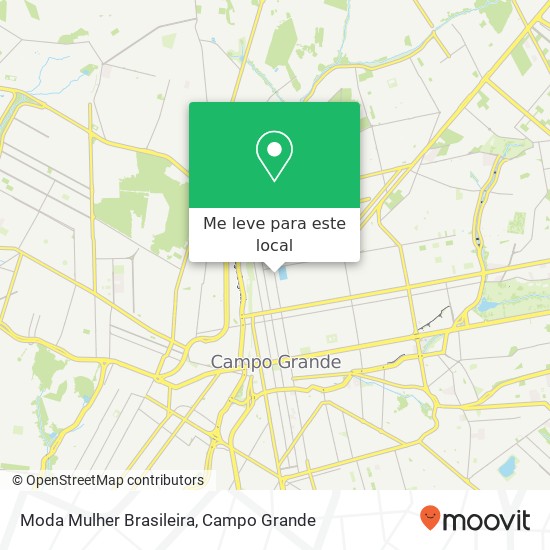 Moda Mulher Brasileira, Rua Rui Barbosa São Francisco Campo Grande-MS 79002-364 mapa