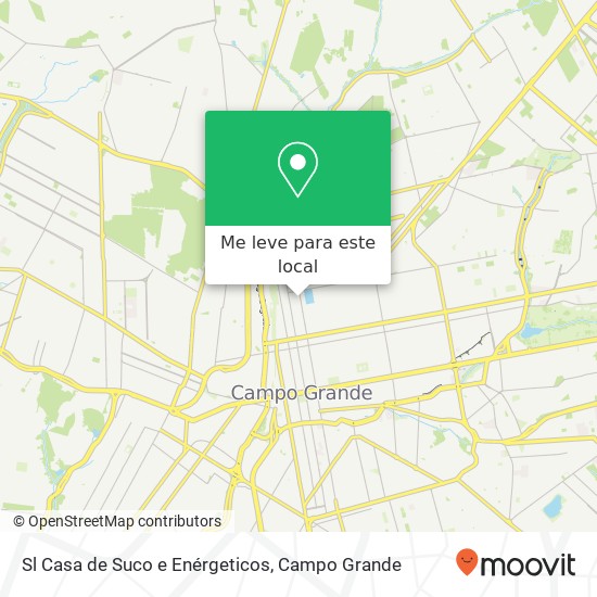 Sl Casa de Suco e Enérgeticos, Rua Rui Barbosa São Francisco Campo Grande-MS mapa