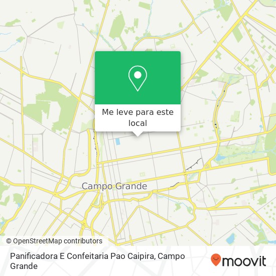Panificadora E Confeitaria Pao Caipira, Rua São Paulo Cruzeiro Campo Grande-MS 79022-140 mapa