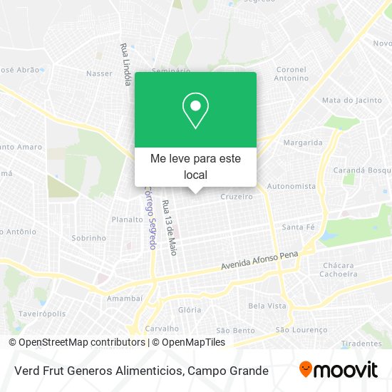 Verd Frut Generos Alimenticios mapa