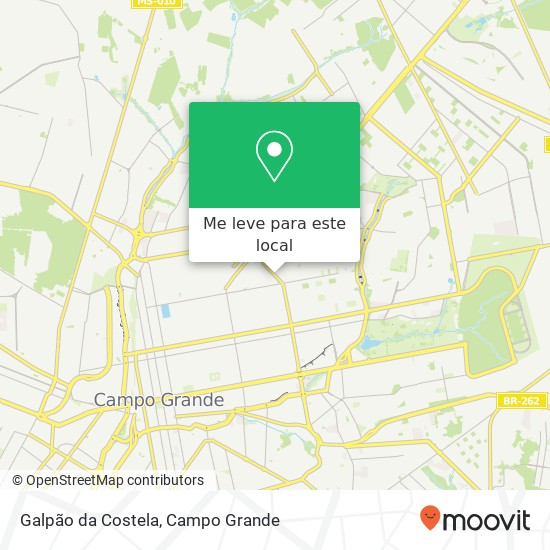 Galpão da Costela, Rua Ceará Monte Carlo Campo Grande-MS 79022-391 mapa