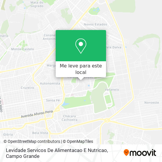 Levidade Servicos De Alimentacao E Nutricao mapa