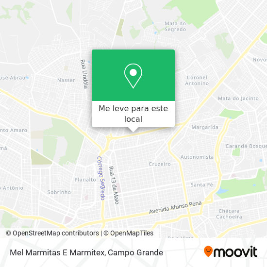 Mel Marmitas E Marmitex mapa