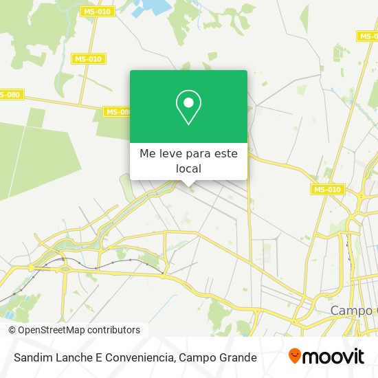 Sandim Lanche E Conveniencia mapa