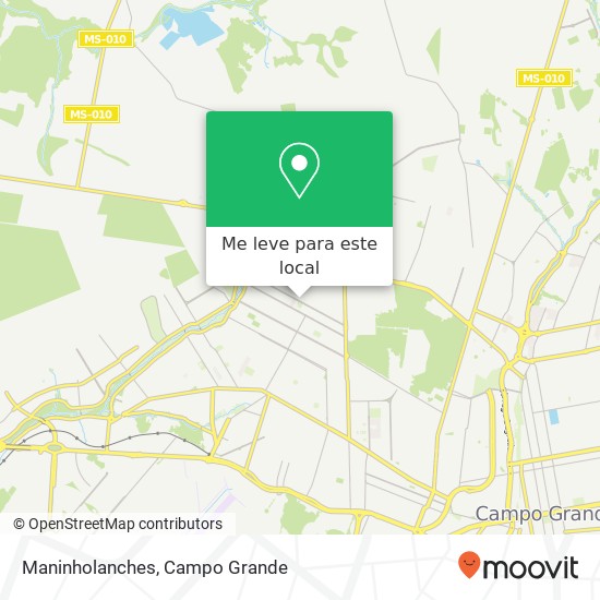 Maninholanches, Rua Quiri Santo Amaro Campo Grande-MS 79115-170 mapa