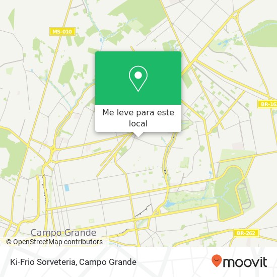 Ki-Frio Sorveteria, Rua Venceslau Braz, 311 Monte Carlo Campo Grande-MS mapa