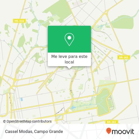 Cassel Modas, Rua Rio Negro, 864 Monte Carlo Campo Grande-MS 79023-041 mapa