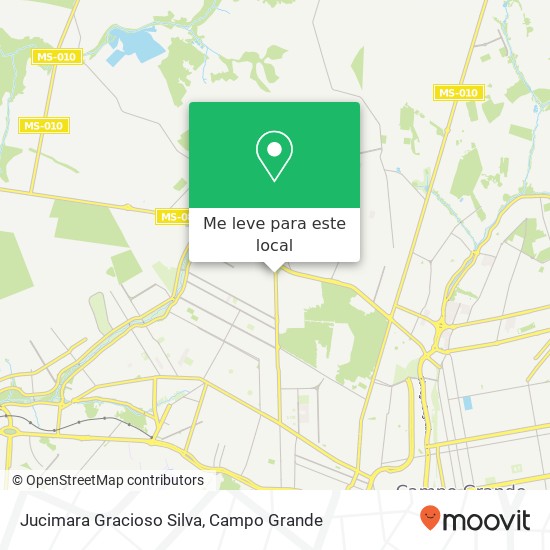 Jucimara Gracioso Silva, Avenida Presidente Vargas, 2800 Santo Amaro Campo Grande-MS 79115-810 mapa