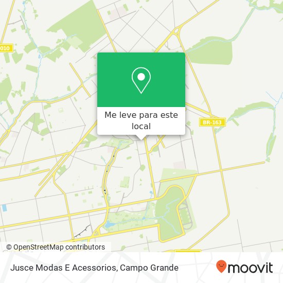 Jusce Modas E Acessorios, Rua Salsa Parrilha, 34 Carandá Campo Grande-MS 79032-130 mapa