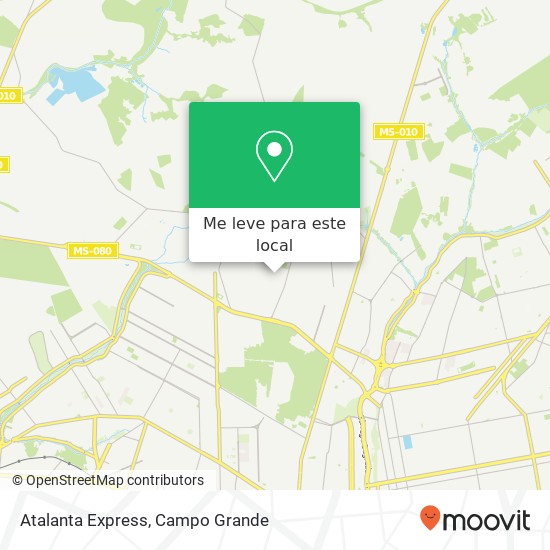 Atalanta Express, Rua Hugo Borges Soares, 107 Nasser Campo Grande-MS 79117-230 mapa