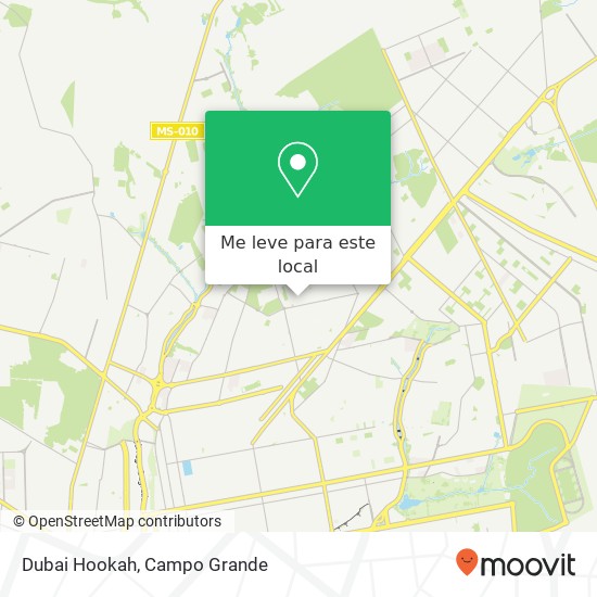 Dubai Hookah, Rua das Balsas Coronel Antonino Campo Grande-MS 79010-500 mapa