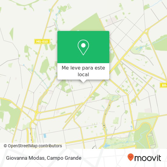 Giovanna Modas, Rua Francisco José Abrão, 955 Coronel Antonino Campo Grande-MS 79011-410 mapa