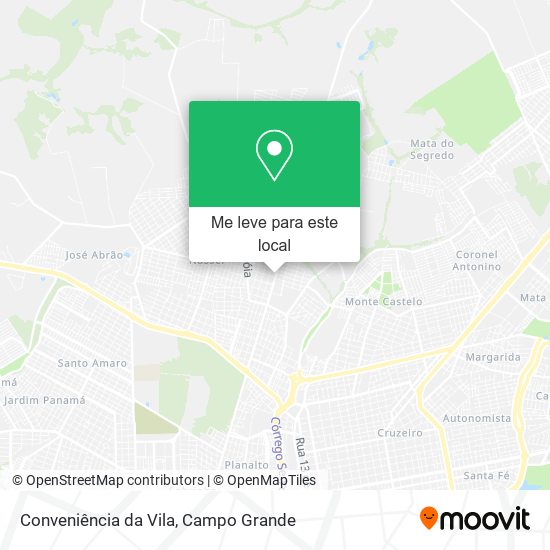 Conveniência da Vila mapa