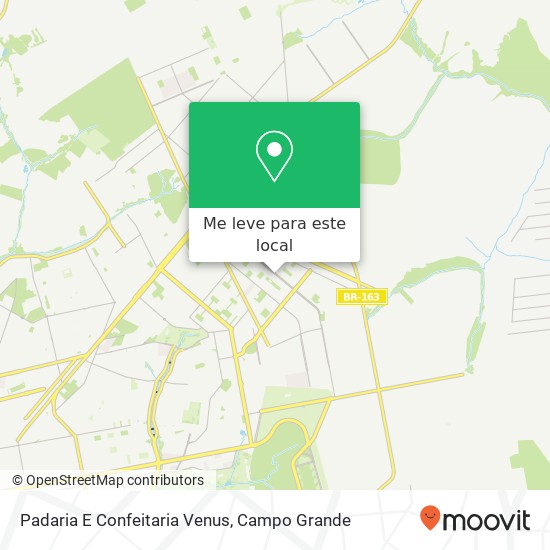 Padaria E Confeitaria Venus, Avenida Nosso Senhor do Bonfim Novos Estados Campo Grande-MS 79034-000 mapa