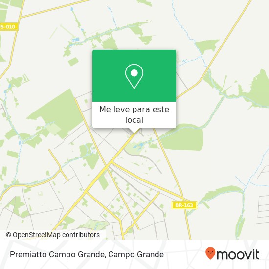 Premiatto Campo Grande, Avenida Coronel Antonino Nova Lima Campo Grande-MS 79062-200 mapa