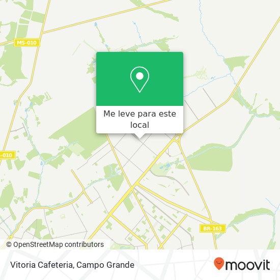 Vitoria Cafeteria, Rua Jerônimo de Albuquerque, 1103 Nova Lima Campo Grande-MS 79017-121 mapa