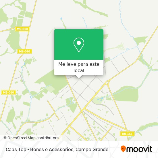 Caps Top - Bonés e Acessórios mapa