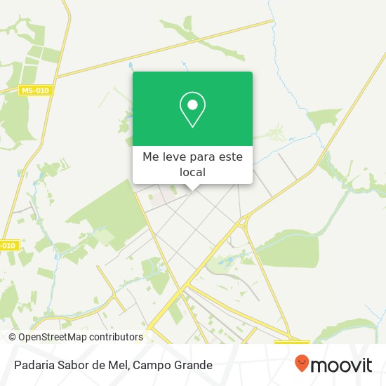 Padaria Sabor de Mel, Rua Francisco Pereira Coutinho, 1271 Nova Lima Campo Grande-MS 79017-210 mapa