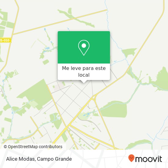 Alice Modas, Rua Jerônimo de Albuquerque, 2235 Nova Lima Campo Grande-MS 79017-121 mapa