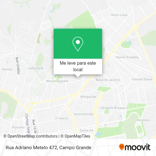 Rua Adriano Metelo 472 mapa