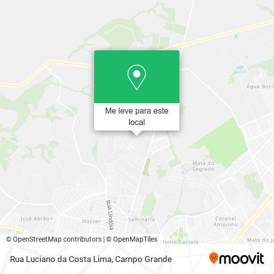 Rua Luciano da Costa Lima mapa