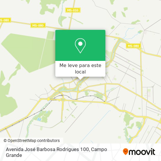 Avenida José Barbosa Rodrigues 100 mapa