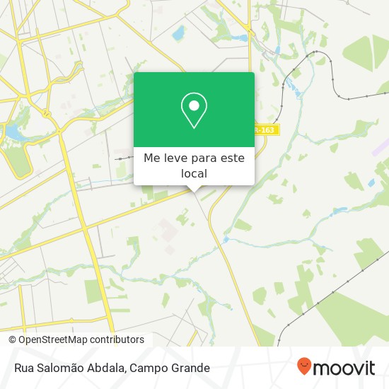 Rua Salomão Abdala mapa