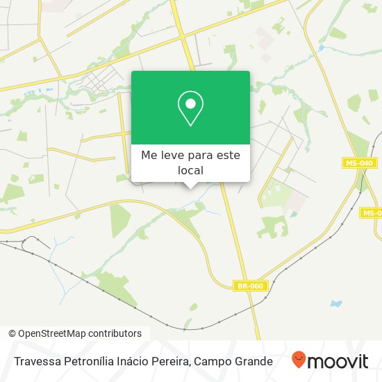 Travessa Petronília Inácio Pereira mapa