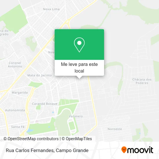 Rua Carlos Fernandes mapa