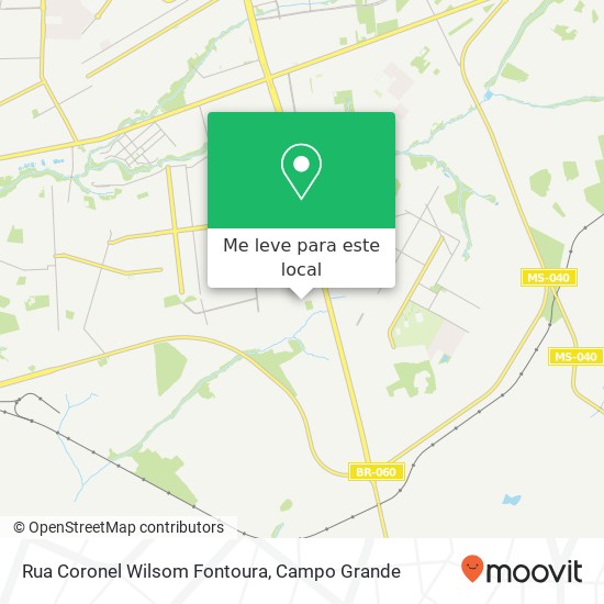 Rua Coronel Wilsom Fontoura mapa