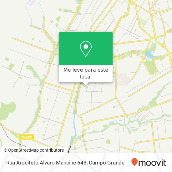 Rua Arquiteto Álvaro Mancine 643 mapa