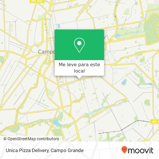 Unica Pizza Delivery mapa