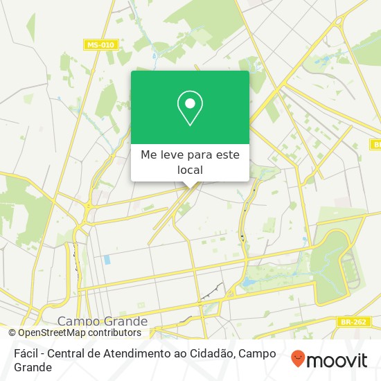 Fácil - Central de Atendimento ao Cidadão mapa