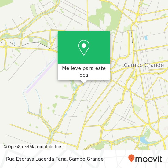 Rua Escrava Lacerda Faria mapa