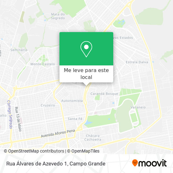 Rua Álvares de Azevedo 1 mapa