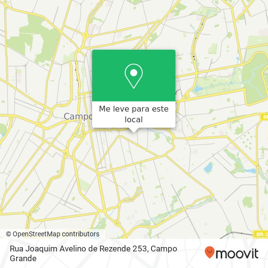 Rua Joaquim Avelino de Rezende 253 mapa